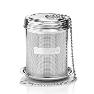 Stainless Steel Tea Infuser for Loose Leaf Tea, Medium (2.05” Diameter x 2.95” Height) – Extra Fine Mesh Strainer with Chain Hook & Lid, Reusable Tea Steeper for Mugs, Cups &...