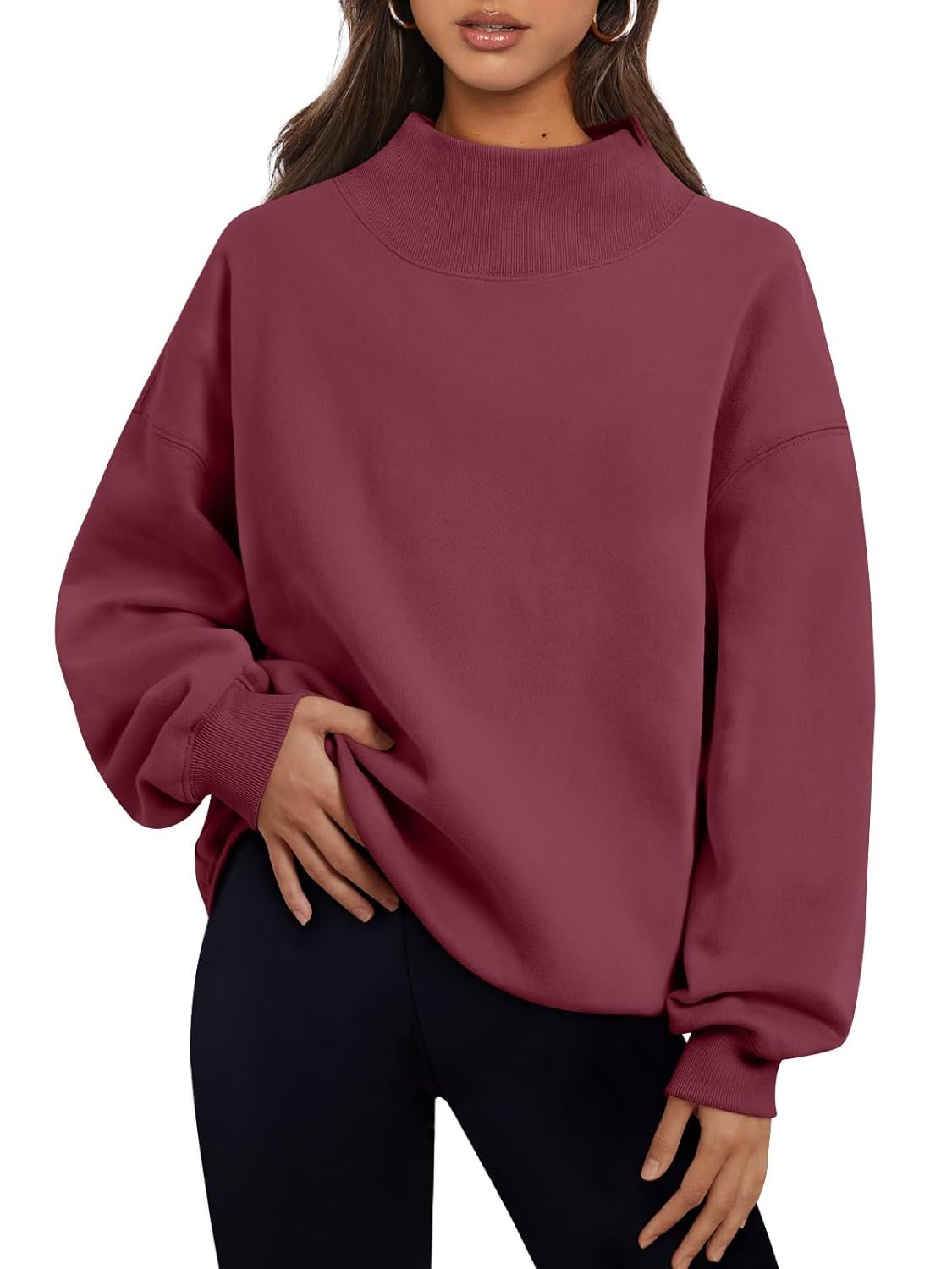 Trendy Queen Womens Oversized Sweatshirts Turtleneck Pullover Long Sleeve Hoodies Tops Fall Fashion Outfits 2026 Clothes - lunas-mystic-emporium.com Trendy Queen Womens Oversized Sweatshirts Turtleneck Pullover Long Sleeve Hoodies Tops Fall Fashion Outfits 2026 Clothes