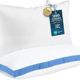 Utopia Bedding Bed Pillows for Sleeping King Size (Blue), Set of 2, Cooling Hotel Quality, Gusseted Pillow for Back, Stomach or Side Sleepers