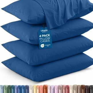 Utopia Bedding Pillow Cases King Size 2-Pack Soft Brushed Microfiber Envelope Closure Perfect for Hospitals Hotels Guest Rooms Oeko-TEX Certified 20x40 Inches Blue - lunas-mystic-emporium.com Utopia Bedding Pillow Cases King Size 2-Pack – Soft Brushed Microfiber – Envelope Closure – Perfect for Hospitals, Hotels, Guest Rooms – Oeko-TEX Certified, 20x40 Inches (Blue...