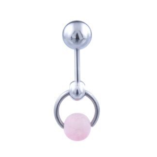 VCH Piercing Jewelry for Women – Vertical Hood Piercing Barbell Ring 14G – Long Belly Button Navel Rings 14 Gauge – Steel Belly Button Ring Jewelry