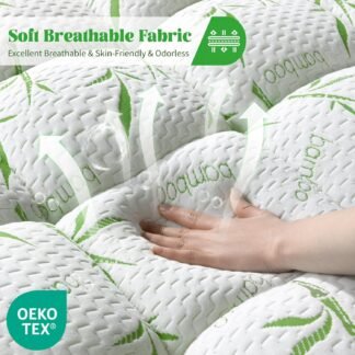 3 Inch Mattress Topper - Viscose Made from BambuCooling Soft Pillow Top Mattress Pad Cover for Back PainMattress Protector with 8-21 Inch Deep PocketQueen60x80 - lunas-mystic-emporium.com 3 Inch Mattress Topper - Viscose Made from Bambu,Cooling Soft Pillow Top Mattress Pad Cover for Back Pain,Mattress Protector with 8-21 Inch Deep Pocket(Queen,60"x80")