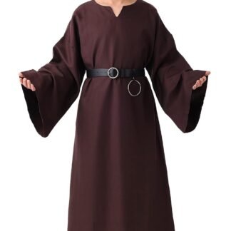 BLESSUME Medieval Wicca Pagan Ritual Robe with Belt