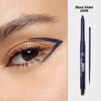 REVLON ColorStay Pencil Waterproof Eyeliner, Smudge-Proof, Eye Makeup with Built-In Sharpener, 209 Black Violet, 0.01 oz (Pack of 2)